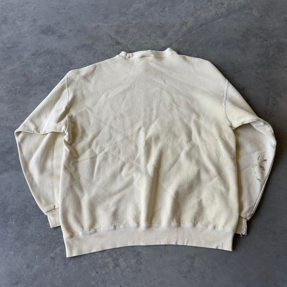 Vintage 90s heavyweight kiawah sunfaded yellow crewneck - Picture 3 of 6